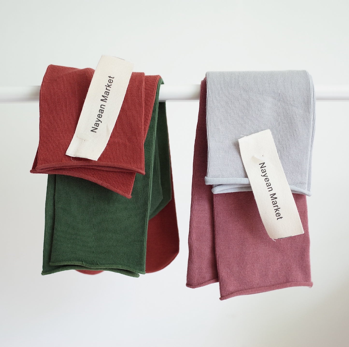 Combed Cotton Tube Socks Straight Board Without Root Multi-color Curling Candy Color