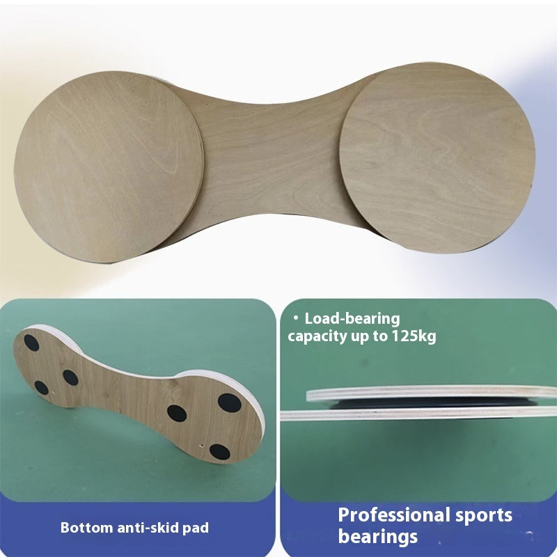 Tennis Power Chain Wood Surf Balance Board Swing Trainer