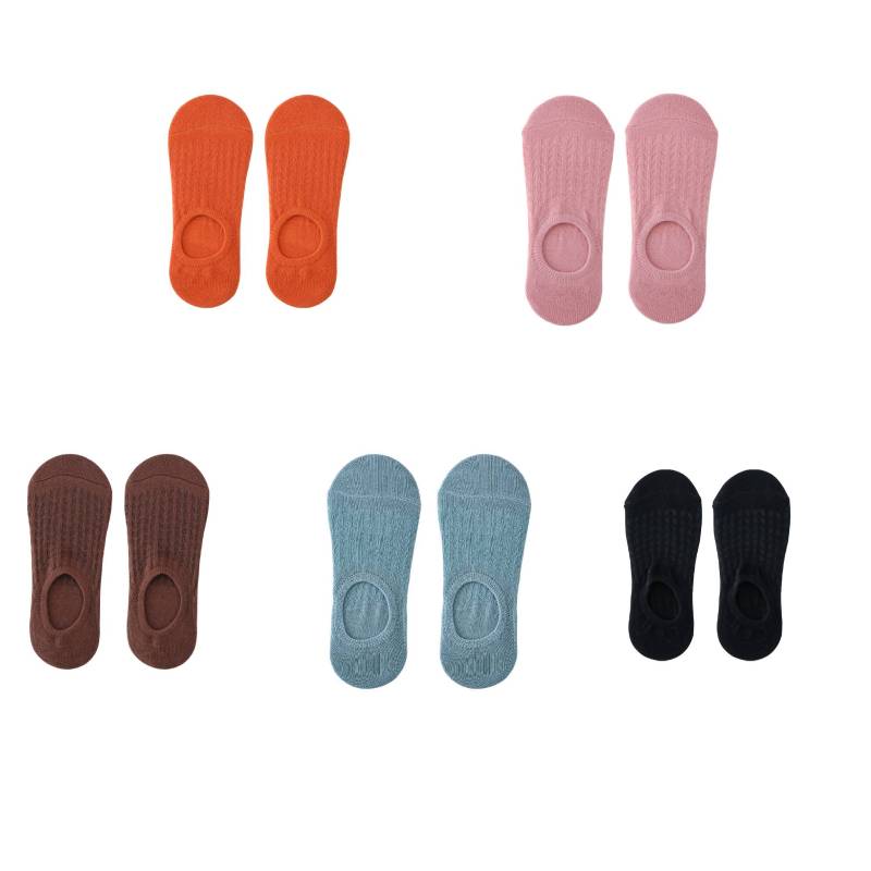 Women's Solid Color Mesh Invisible Socks