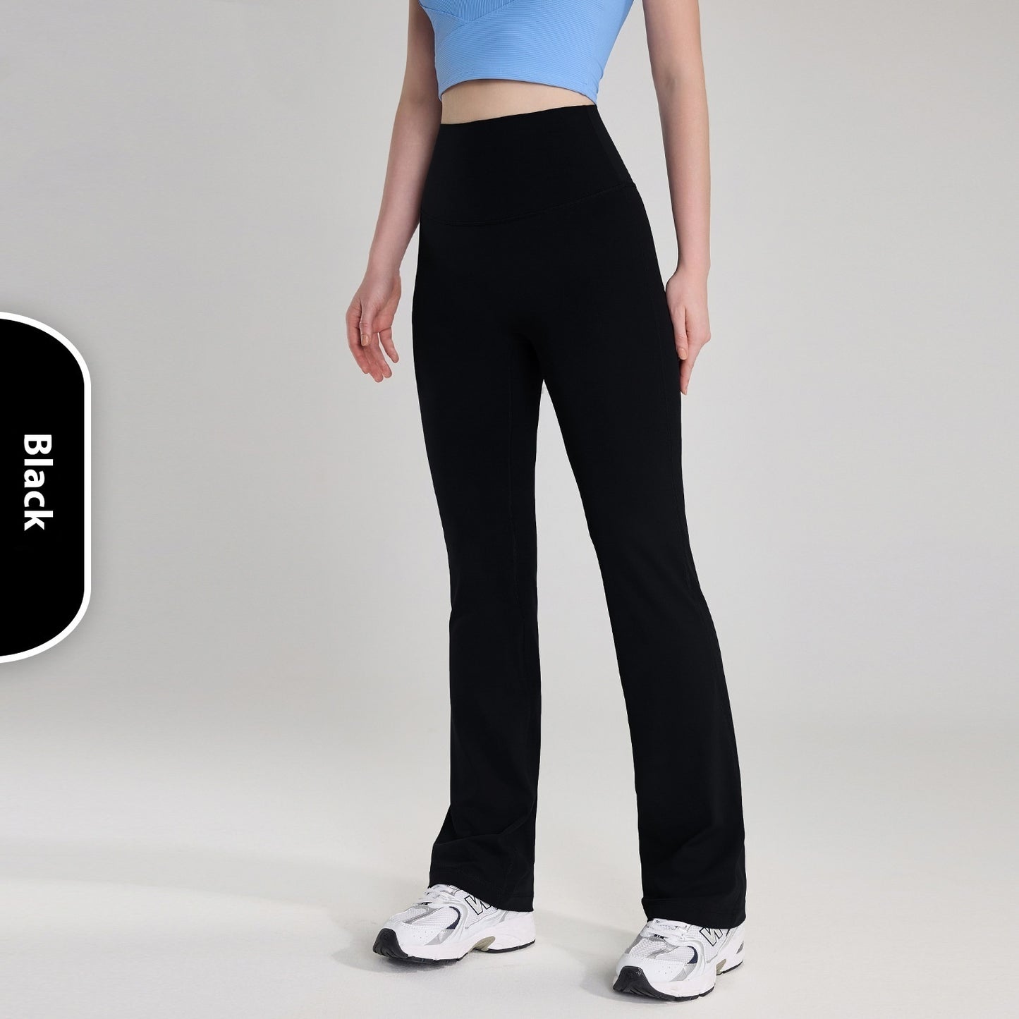 Nude Feel High Waist Hip Lift Bootcut Trousers Female Yoga Pants