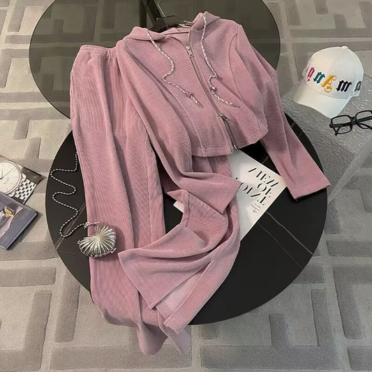 Women's Fashion Casual Loose Wide-leg Suit