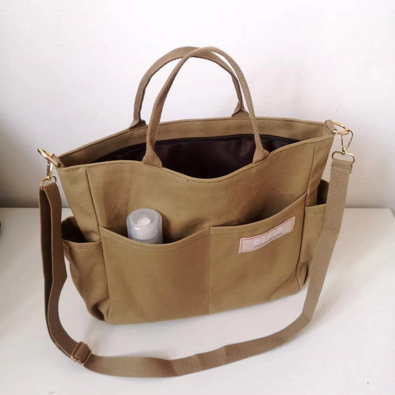 Women's Large-capacity Canvas Shoulder Handbag
