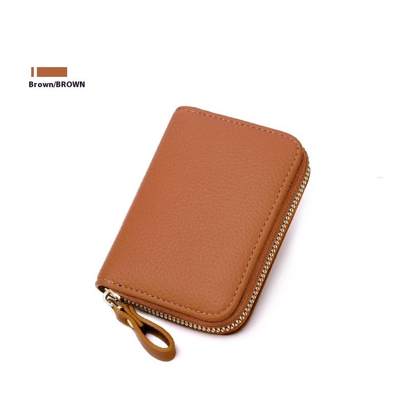 Anti-theft Swiping Expanding Card Holder Men's Ladies Card Holder Card Holder Multifunctional Zipper Small Wallet