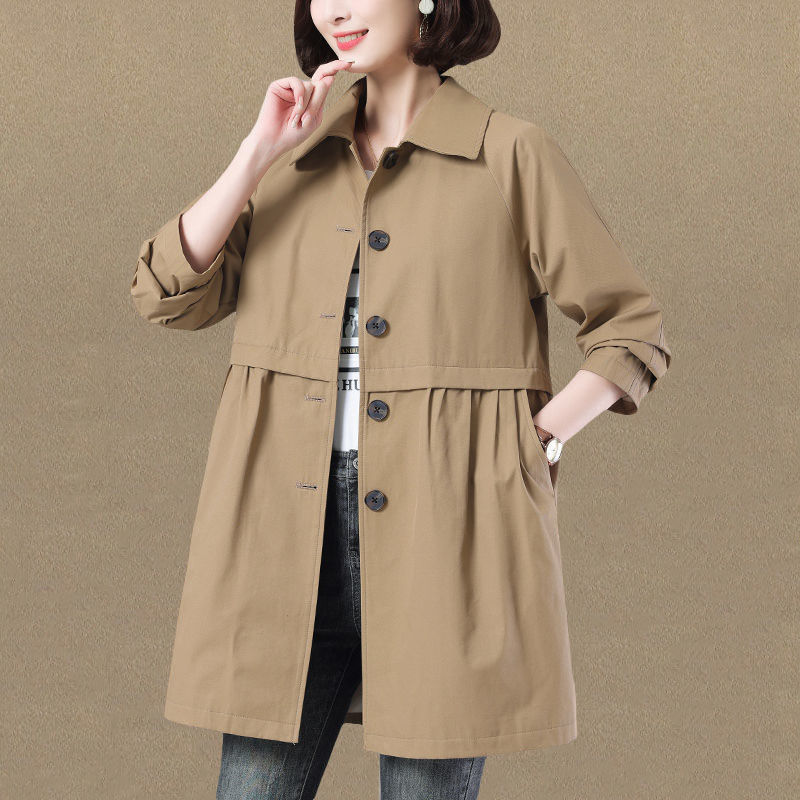 Waist Slimming Little Trench Coat Women
