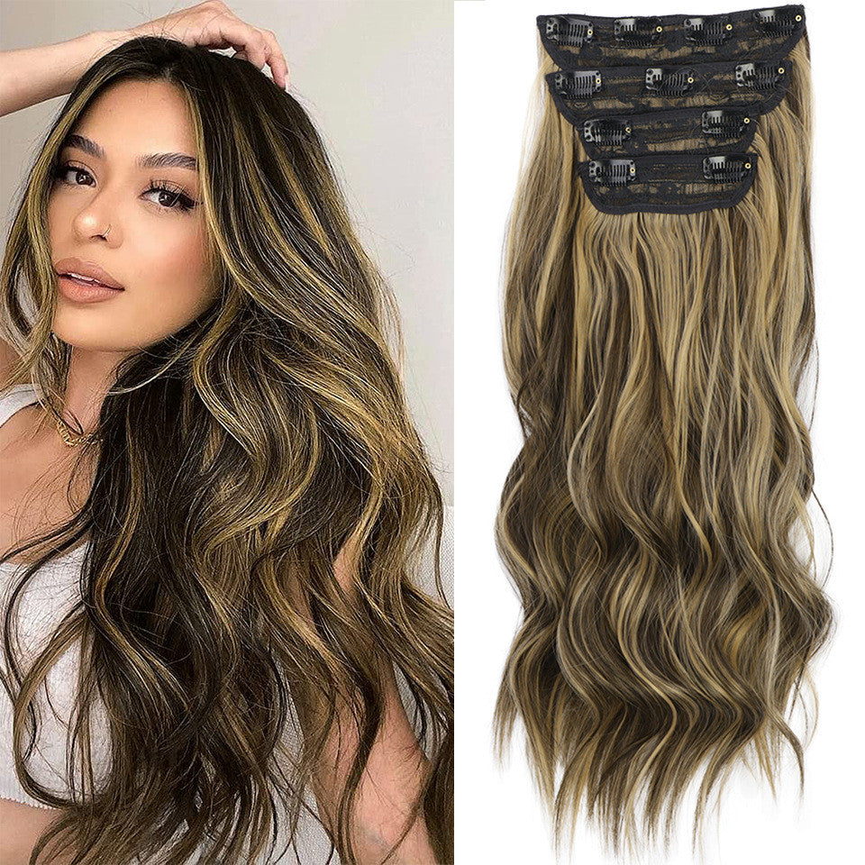 Female  Occidental Clip Chemical Fiber Replacement Wig Film