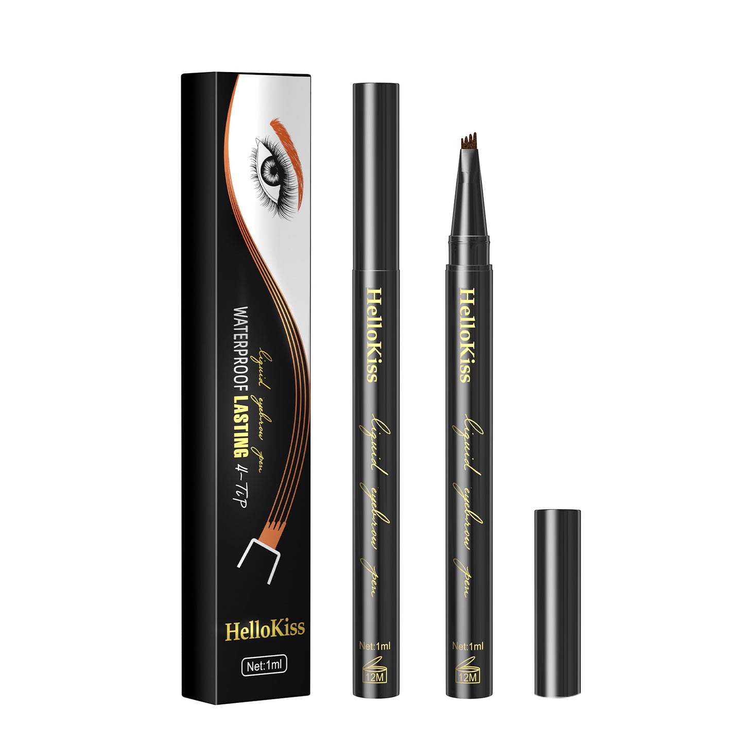Hellokiss Four-fork Water Waterproof Wild Ultra-fine Eyebrow Pencil Eyebrow Pencil