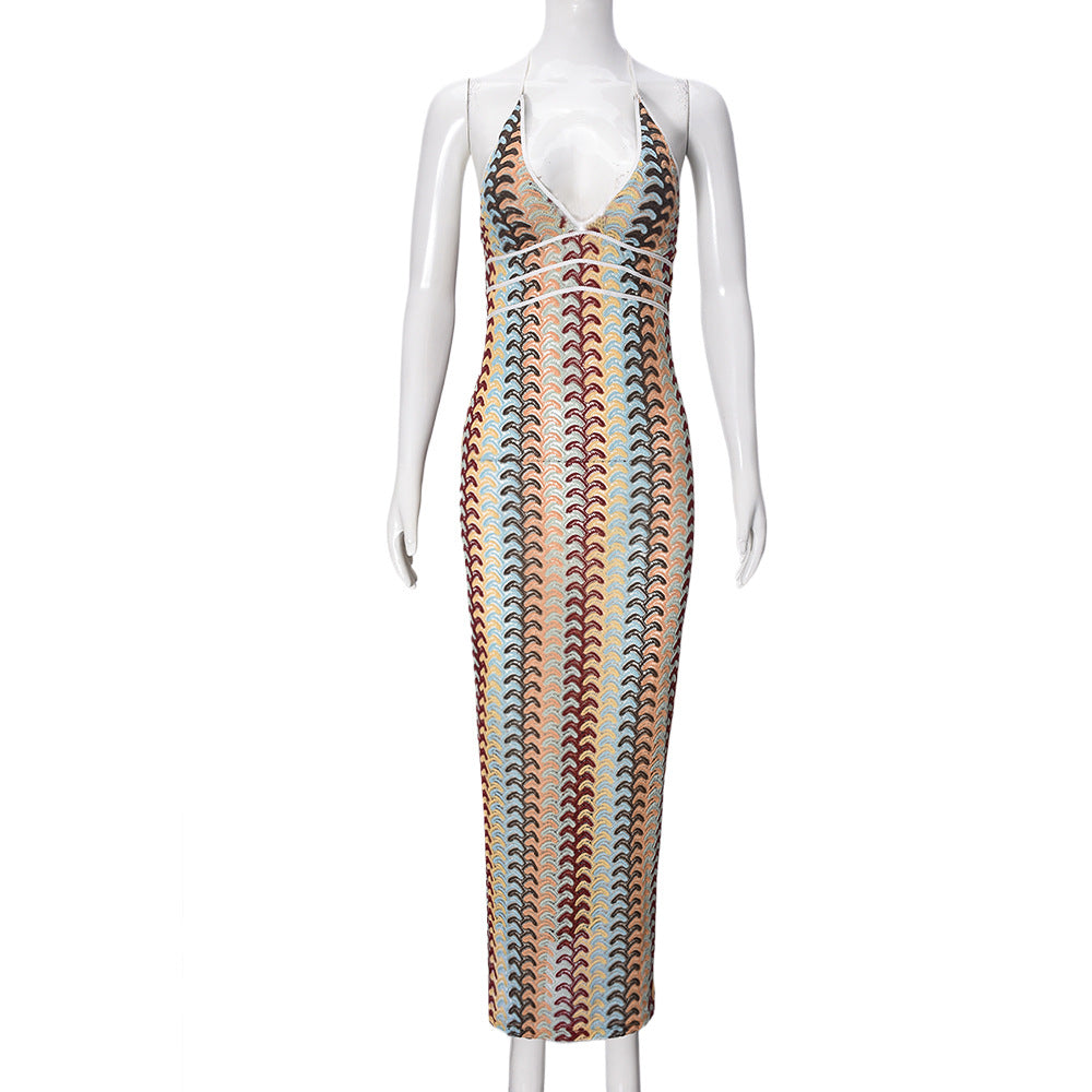 Striped Sexy & Stylish Camisole Dress For Women
