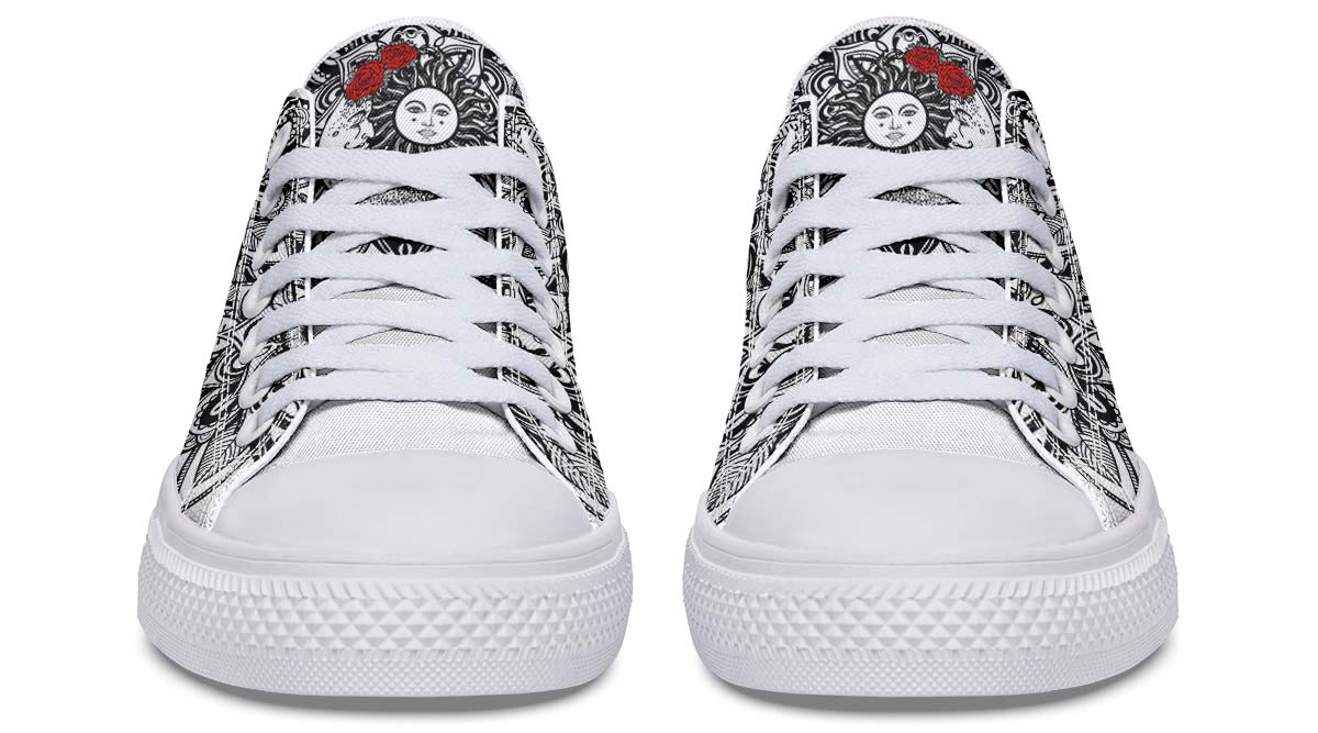 Fashion Print Couple Low-Top Canvas Shoes