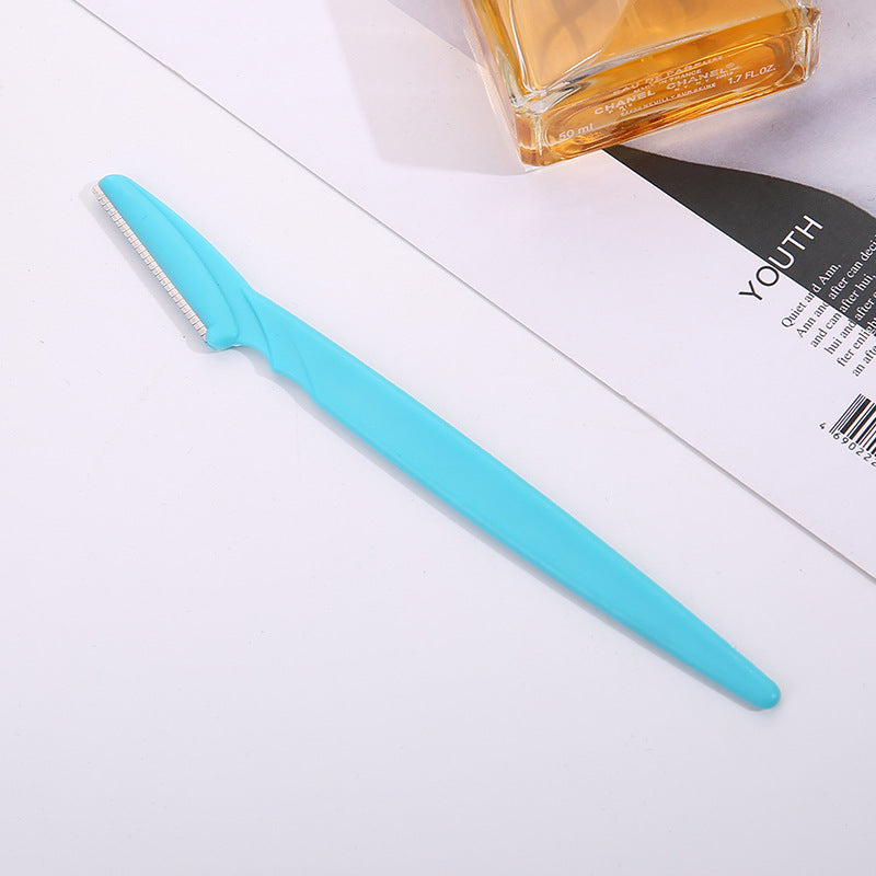 Stainless Steel Round Mixed Color Eyebrow Trimming Knife