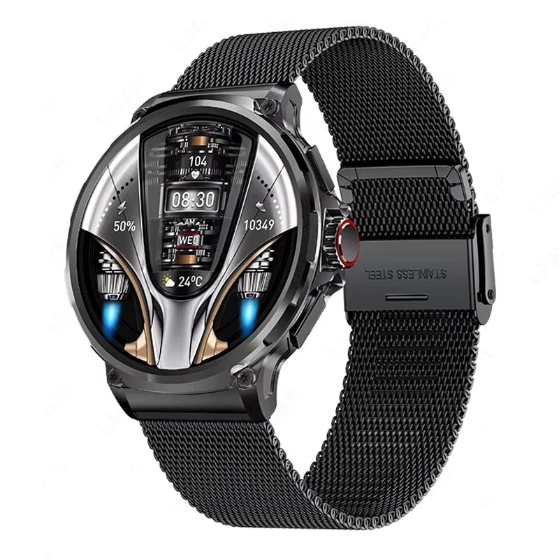 1.85 Inch HD Display Smart Watch for Men Make Answer Call 710Mah Battery Heart Rate Blood Pressure Business Style Smartwatch