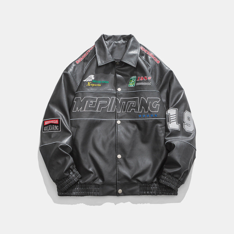 Men's Loose Casual Motorcycle Clothing Coat Top