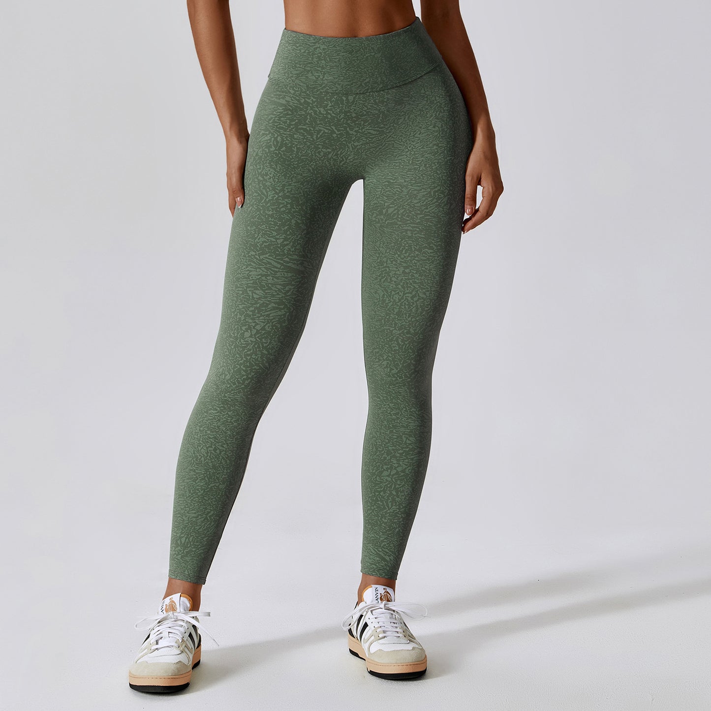 Belly Contracting Hip Lifting Running Sports Quick-drying Camouflage Printing Nude Feel High Waist Yoga Pants