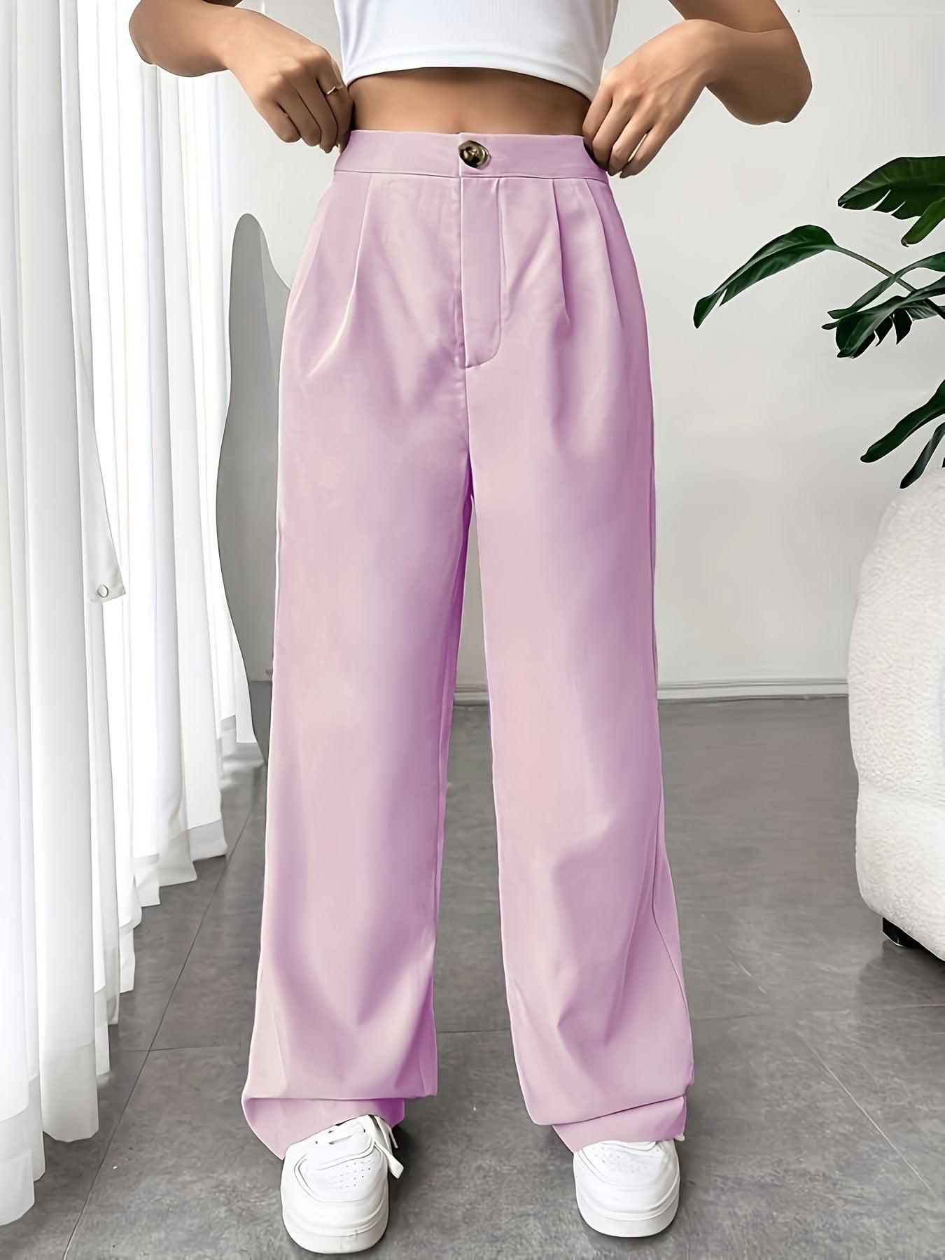 Suit Wide-leg Pants For Women High Waist Drooping Loose