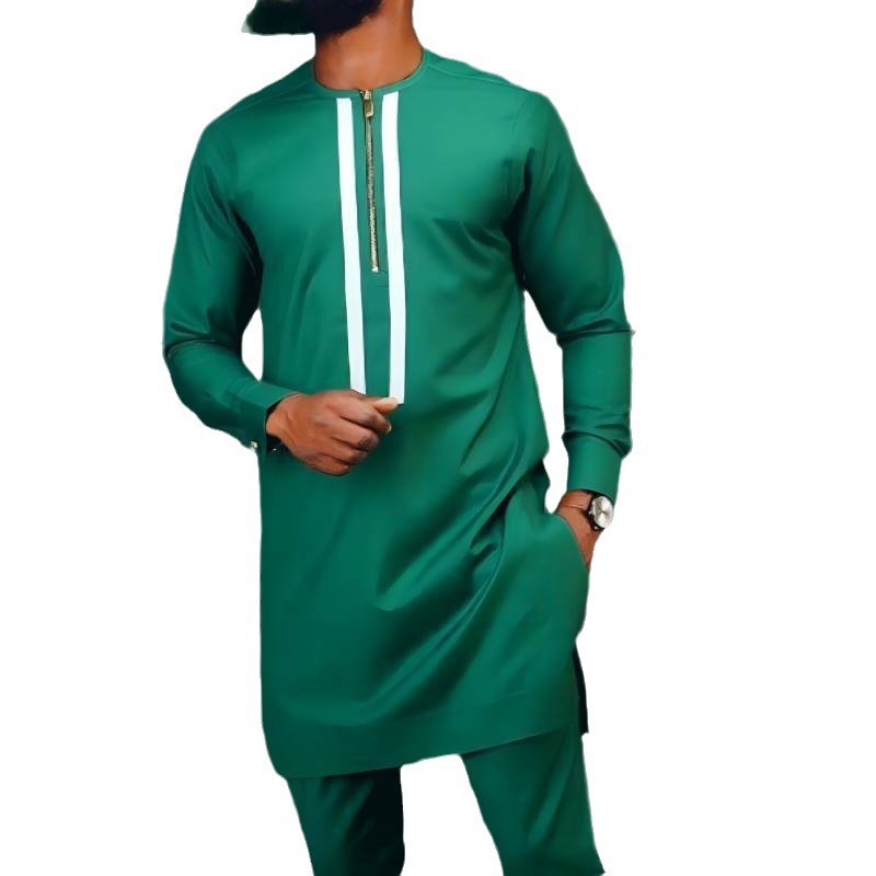Men's Suit Digital Top And Trousers 2-piece Set