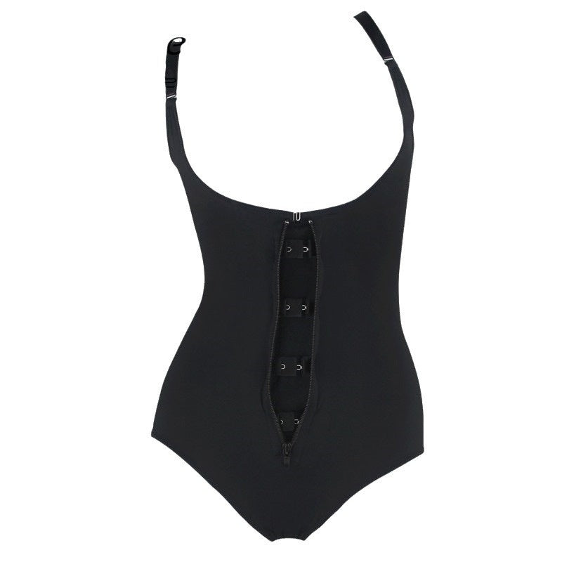 Belly Contracting Open-end Body Shaping Sling One-piece Tights