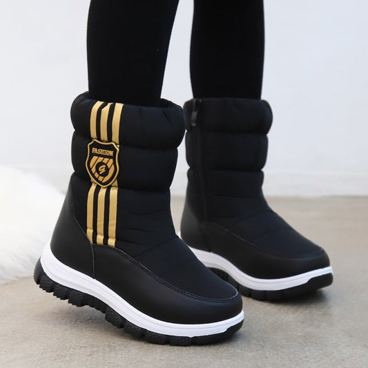 Boys Plus Fleece Warm Cotton Boots