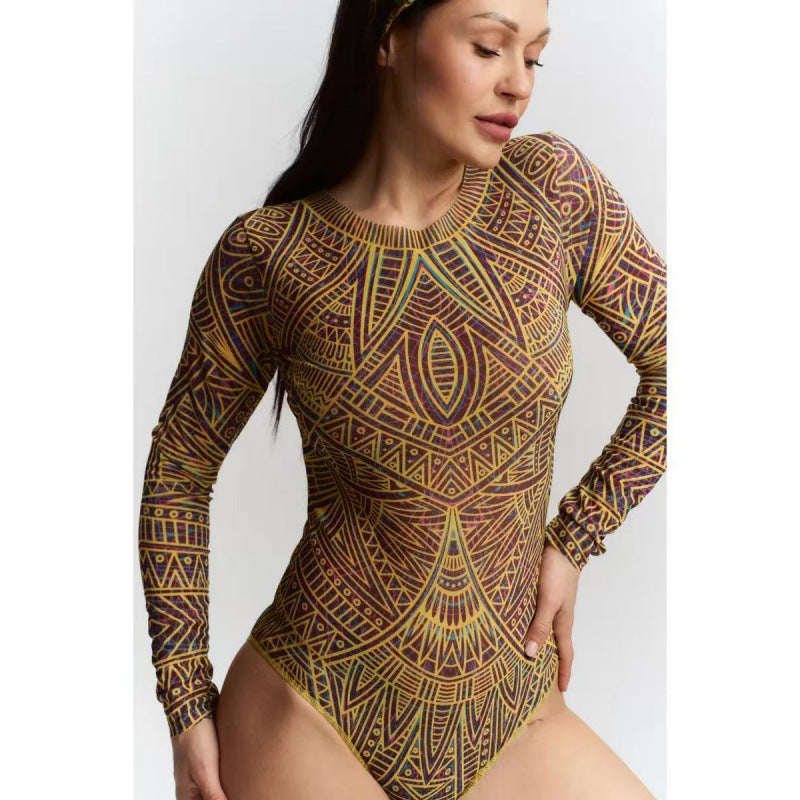 European And American One-piece Bikini Russian Swimsuit