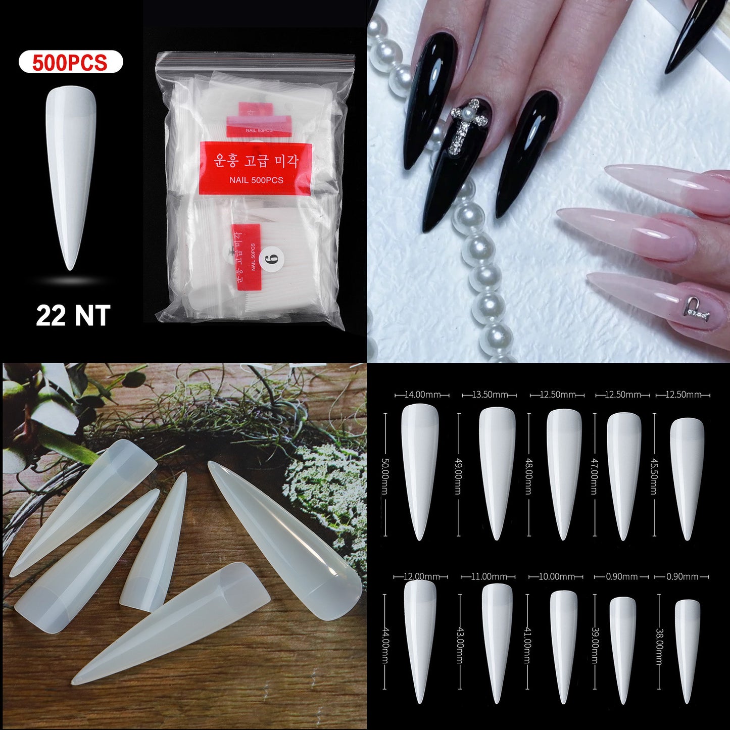 French Pointed Non-marking Ballet Transparent