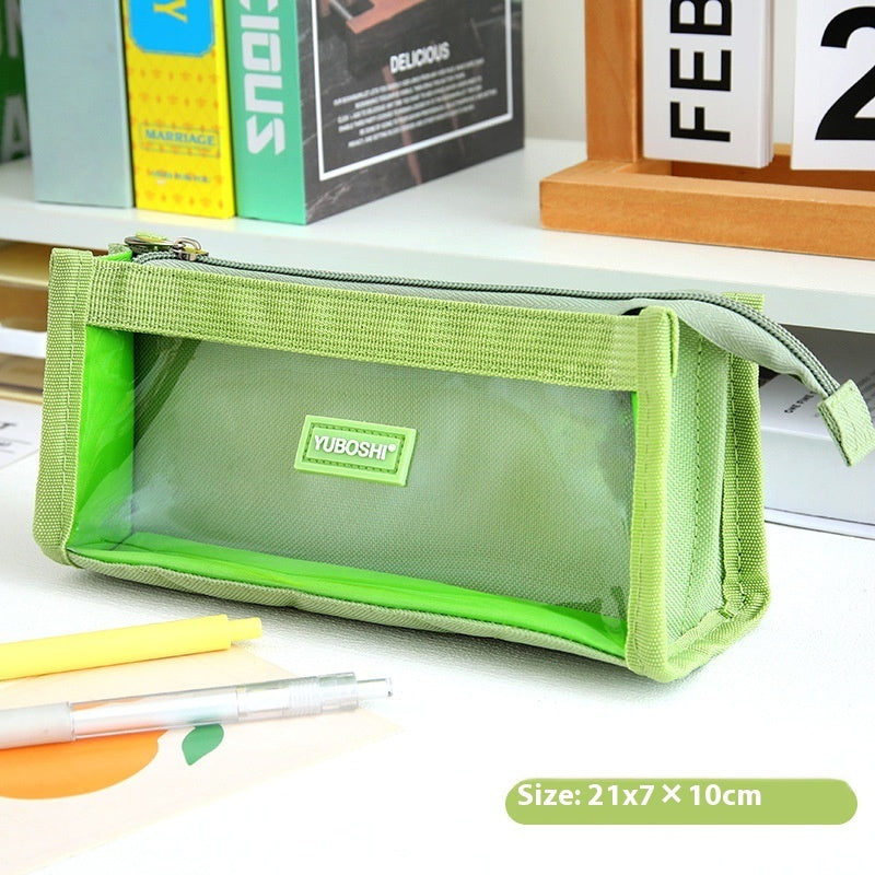 Pencil Case Large Capacity Transparent Good-looking Women's Internet Celebrity Stationery Box