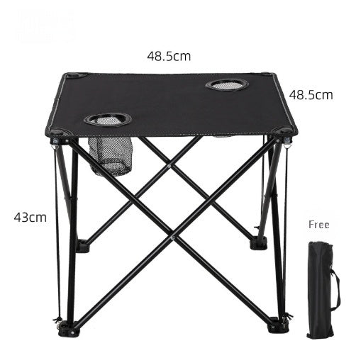 Outdoor Folding Table And Chair Set Made From Waterproof Oxford Fabricperfect For Camping Barbecues Sketching And Fishing