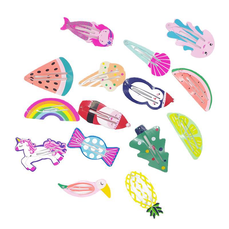 Paint Fruit Barrettes Color Printing Watermelon Strawberry