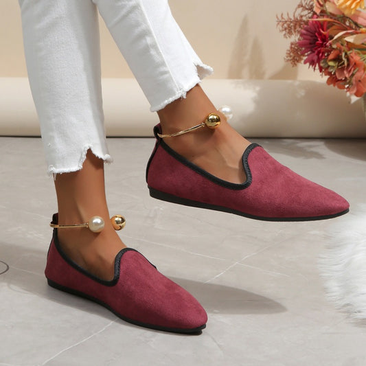 Flat Round Toe Pumps Women's Lazy Fashion All-matching