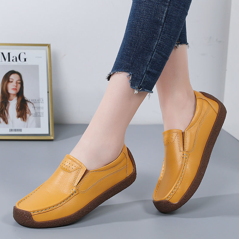 Women's Shoes Non-slip Cowhide Soft Bottom