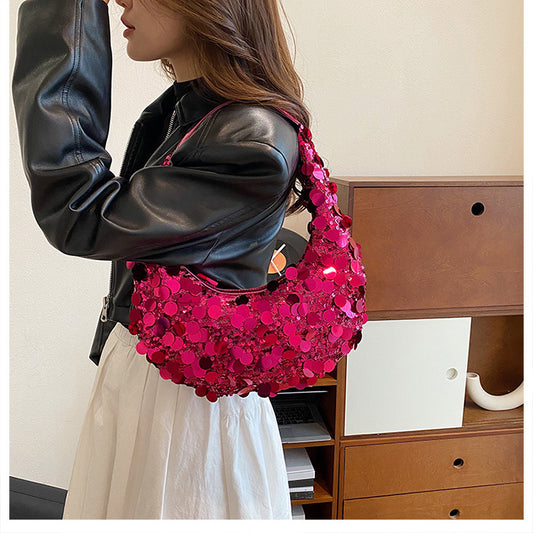 Luxury Fashion Colorful Sequins Dinner Bag Women's New