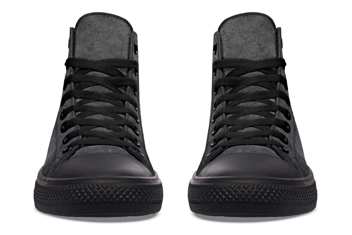 Men's And Women's Fashion Color Printing High-top Canvas Shoes