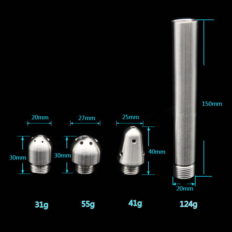Stainless steel flush anal plug