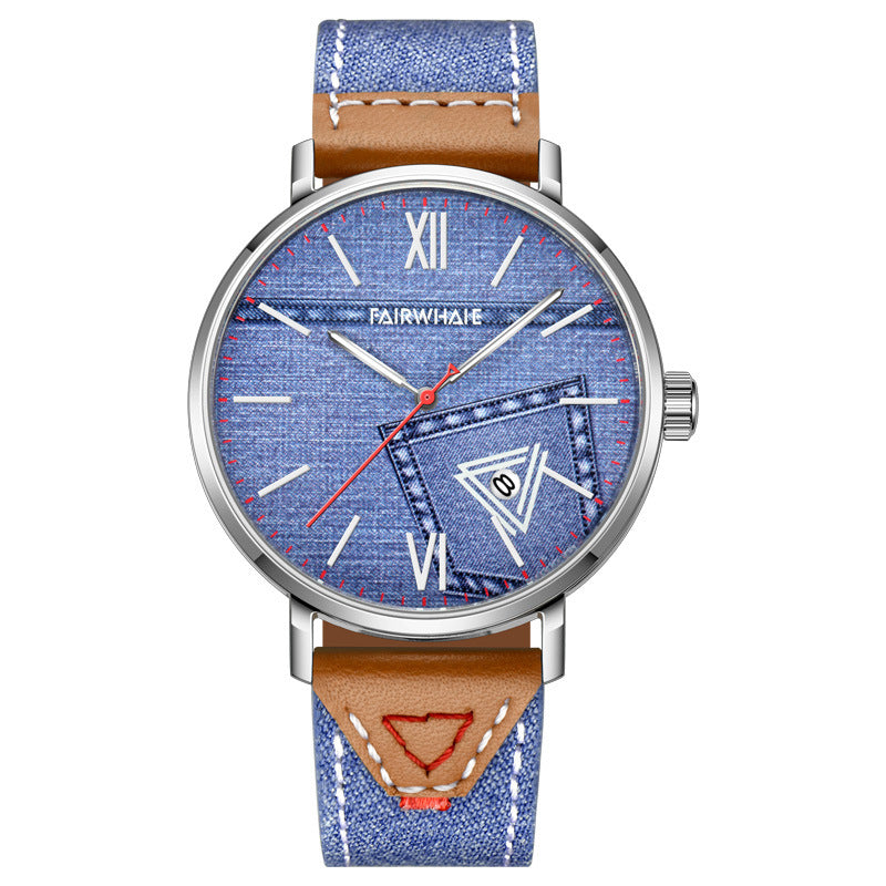 Waterproof quartz watch