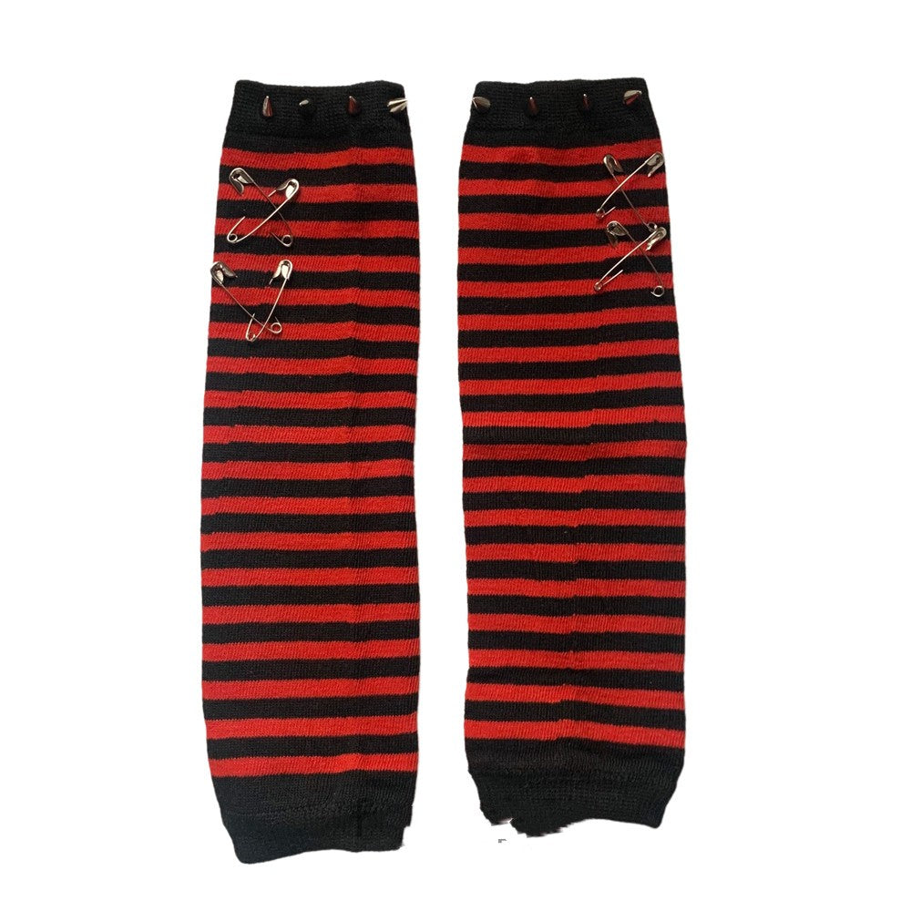Non-mainstream Pin Rivet Dark Fingerless Oversleeve