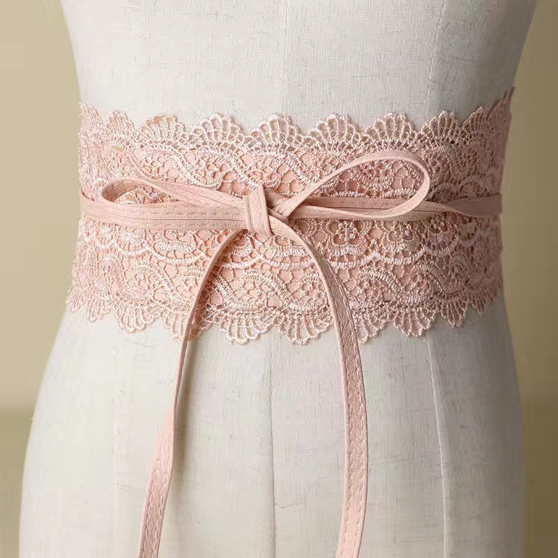 Lace Girdle Outer Shirt Lace Versatile Decorative Belt