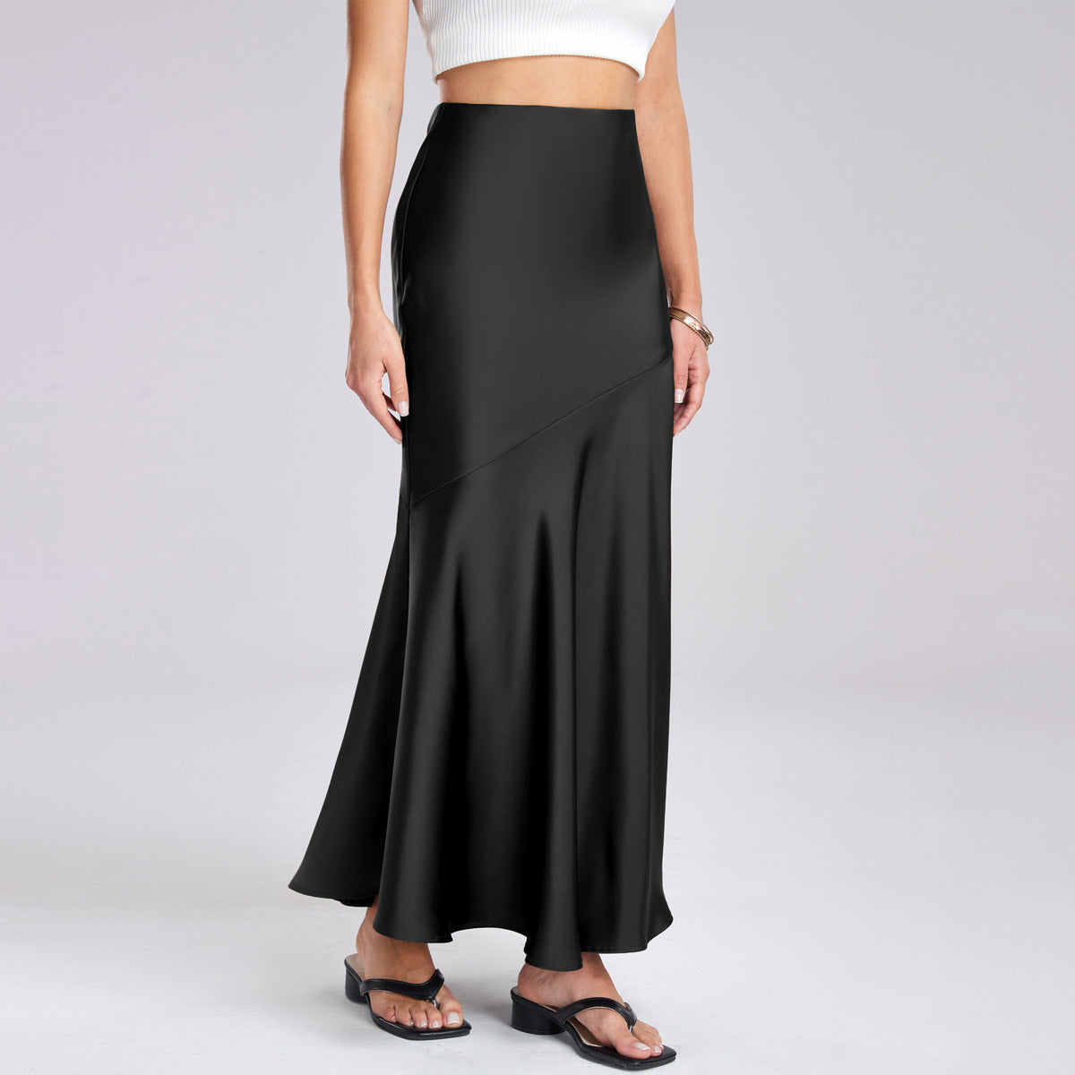 European And American-style Slimming Figure-hugging Maxi Dress