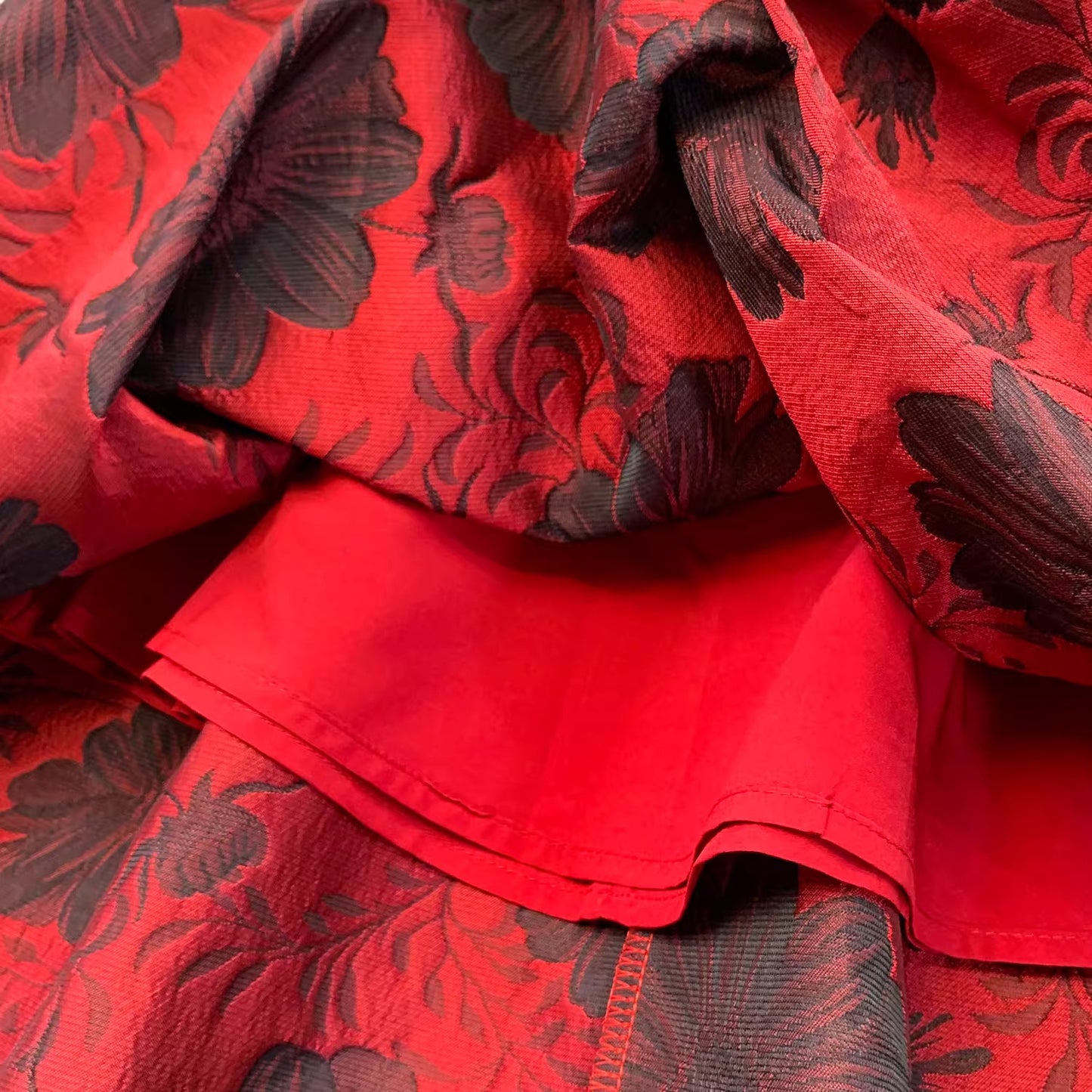 Stilfuld jacquard-ærmeløs kjole til kvinder med firkantet hals