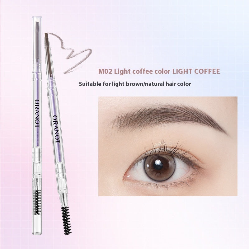 Fine Double-headed Eyebrow Pencil Women's Waterproof Sweat-proof Natural Long Lasting