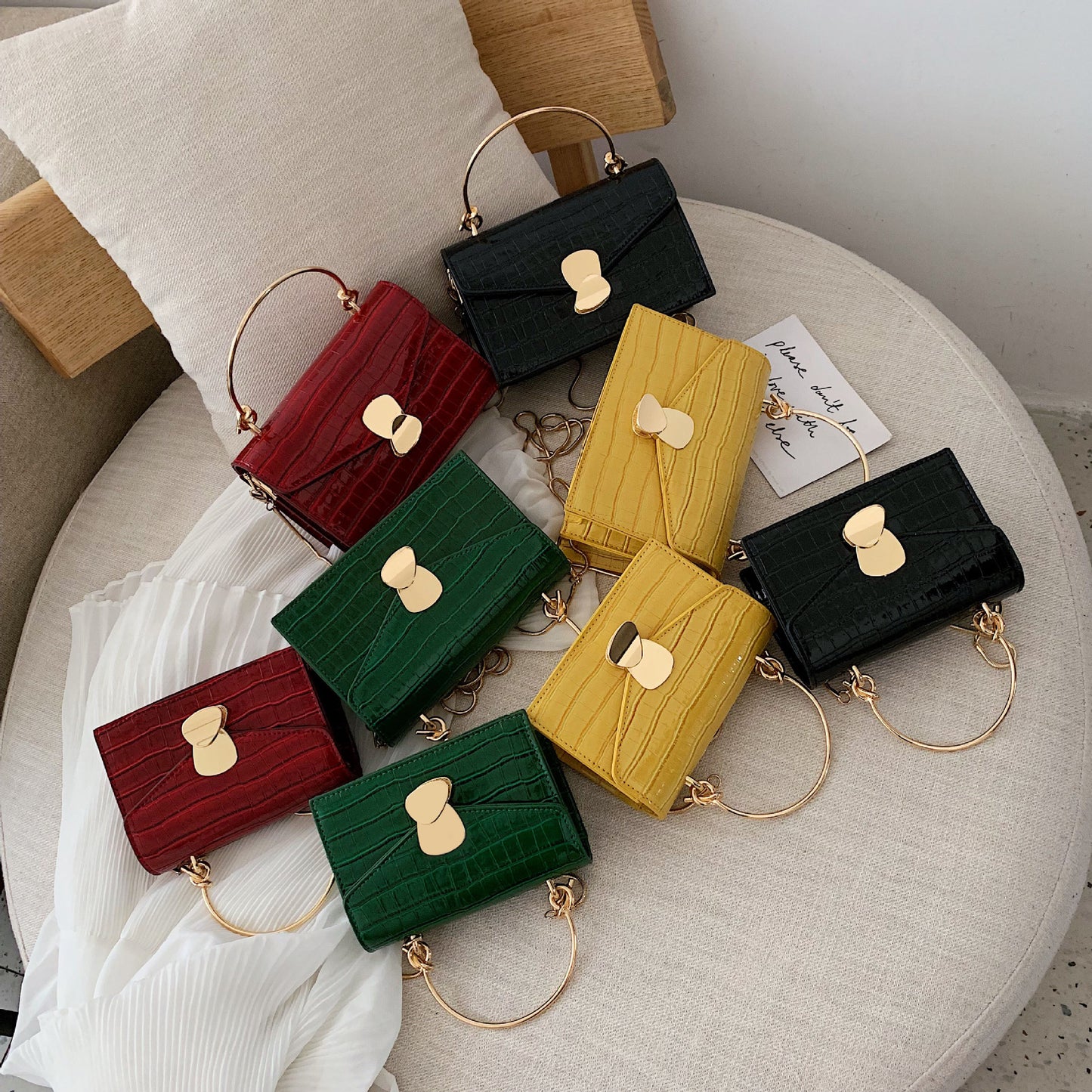 Western style popular small square bag