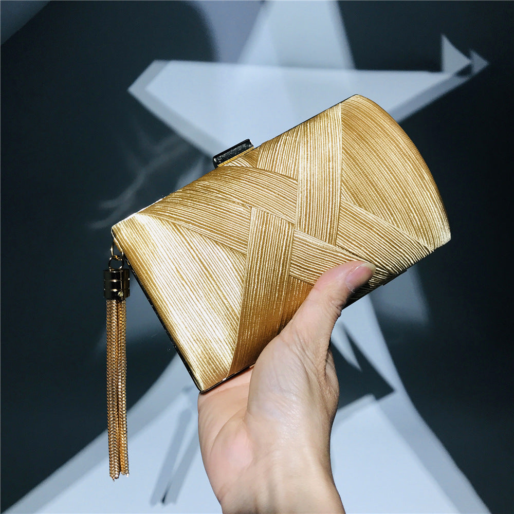Aftenselskab Satin Mode Kvast Clutch