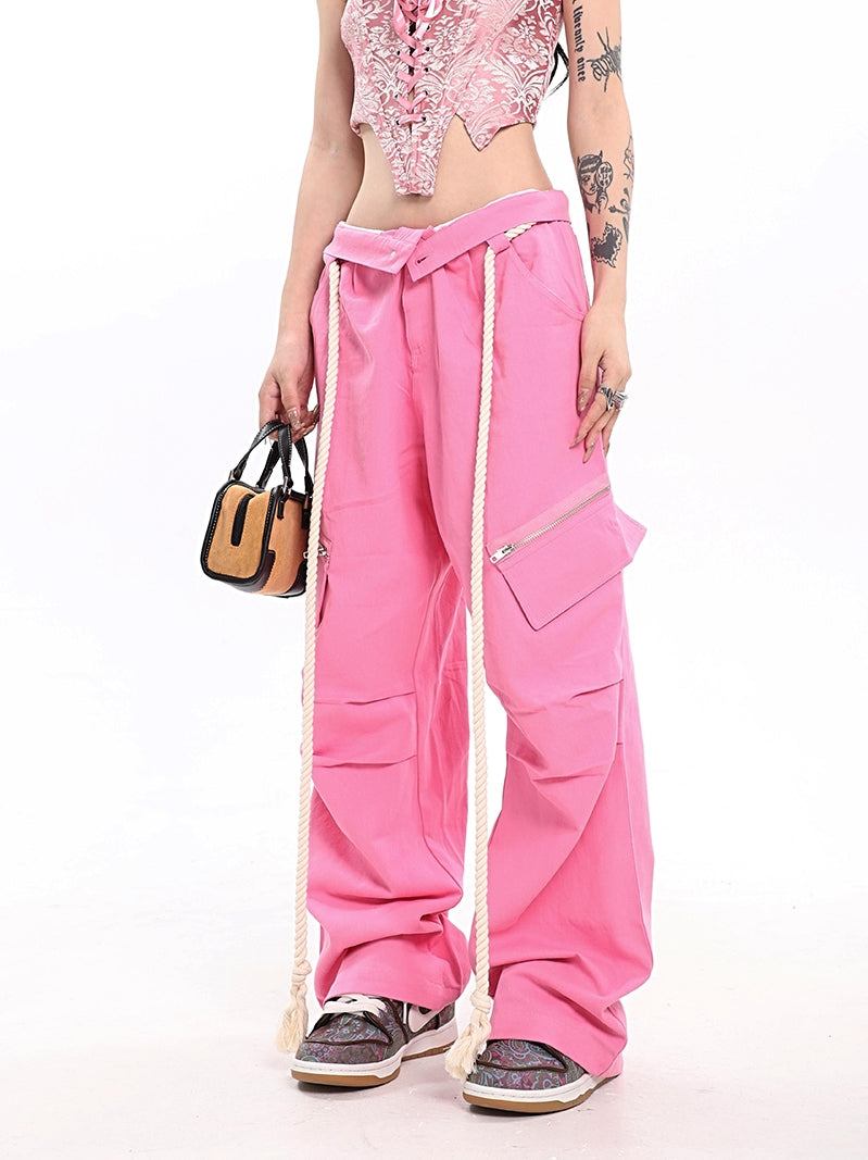High Waist Loose Casual Pants