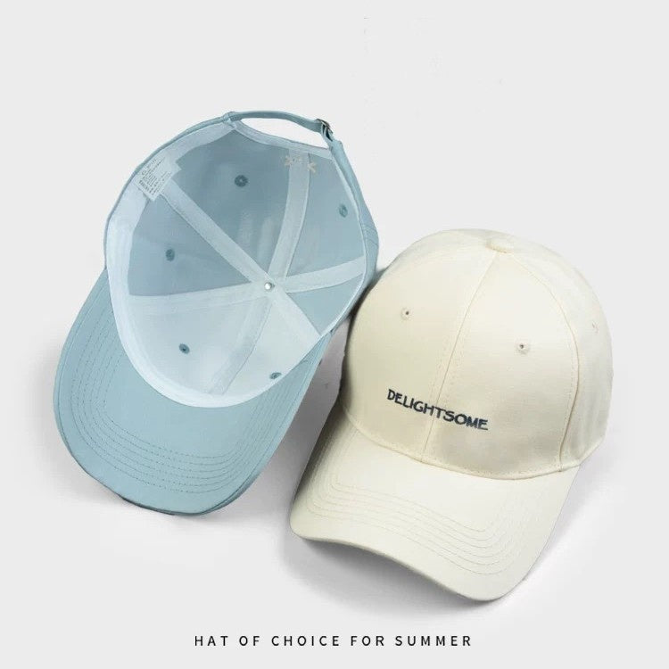 Spring And Summer Outdoor Embroidery Letters Fashion Casual Hat Ladies