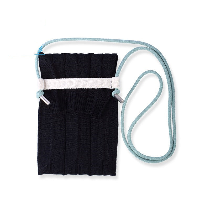 Multicolor Pleated Organ Woven Crossbody Mini Casual Shoulder Bag