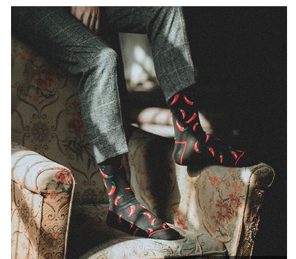 Retro Male Hip-hop Spring And Autumn Long Tube Street British Socks