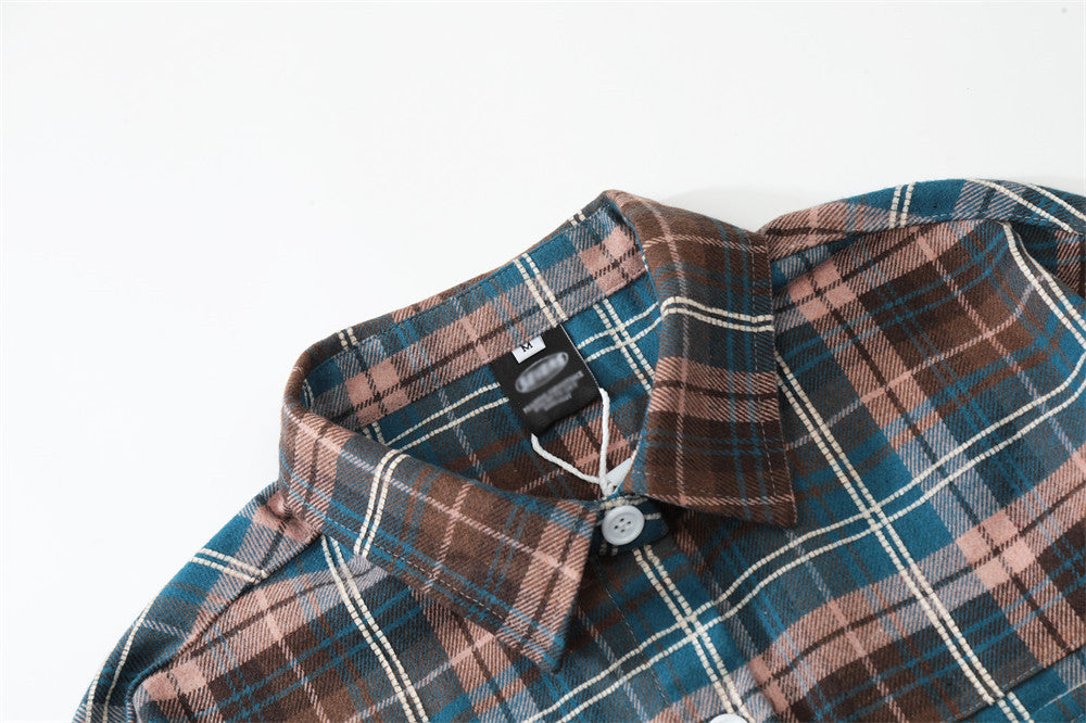 Casual Letter Embroidery Street Lapel Button Cardigan Shirt