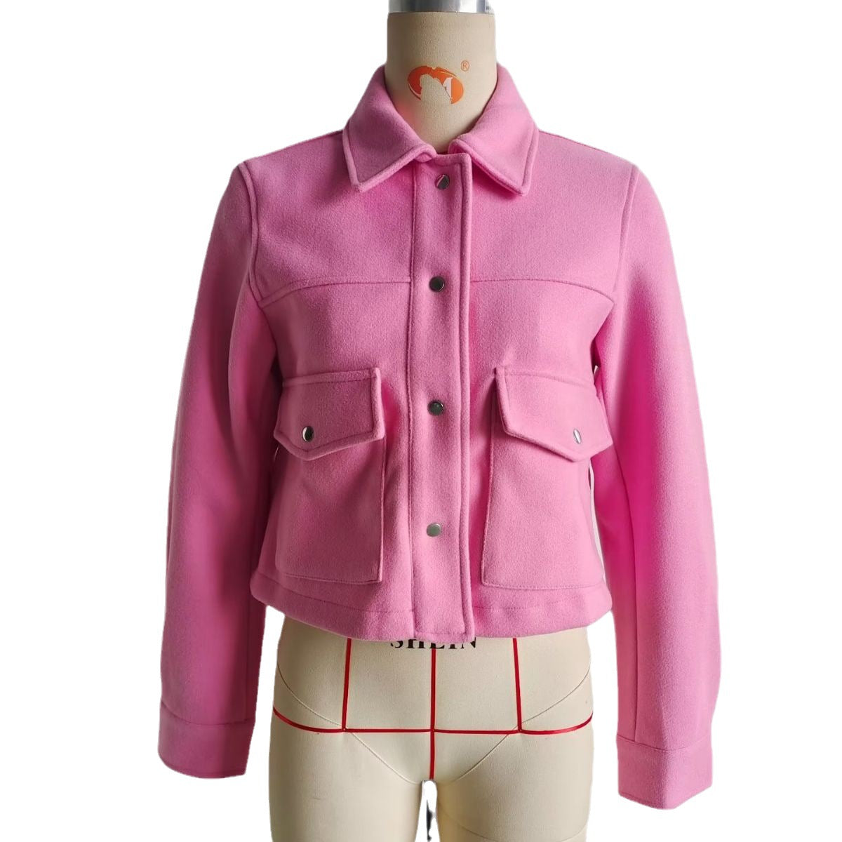 Women's Soft Woolen Shirt Woolen Coat Top