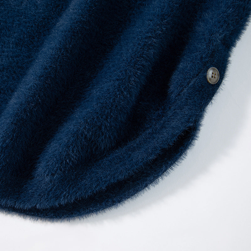 Men's Autumn And Winter Thickening Trend Loose Knit Warm Sweater
