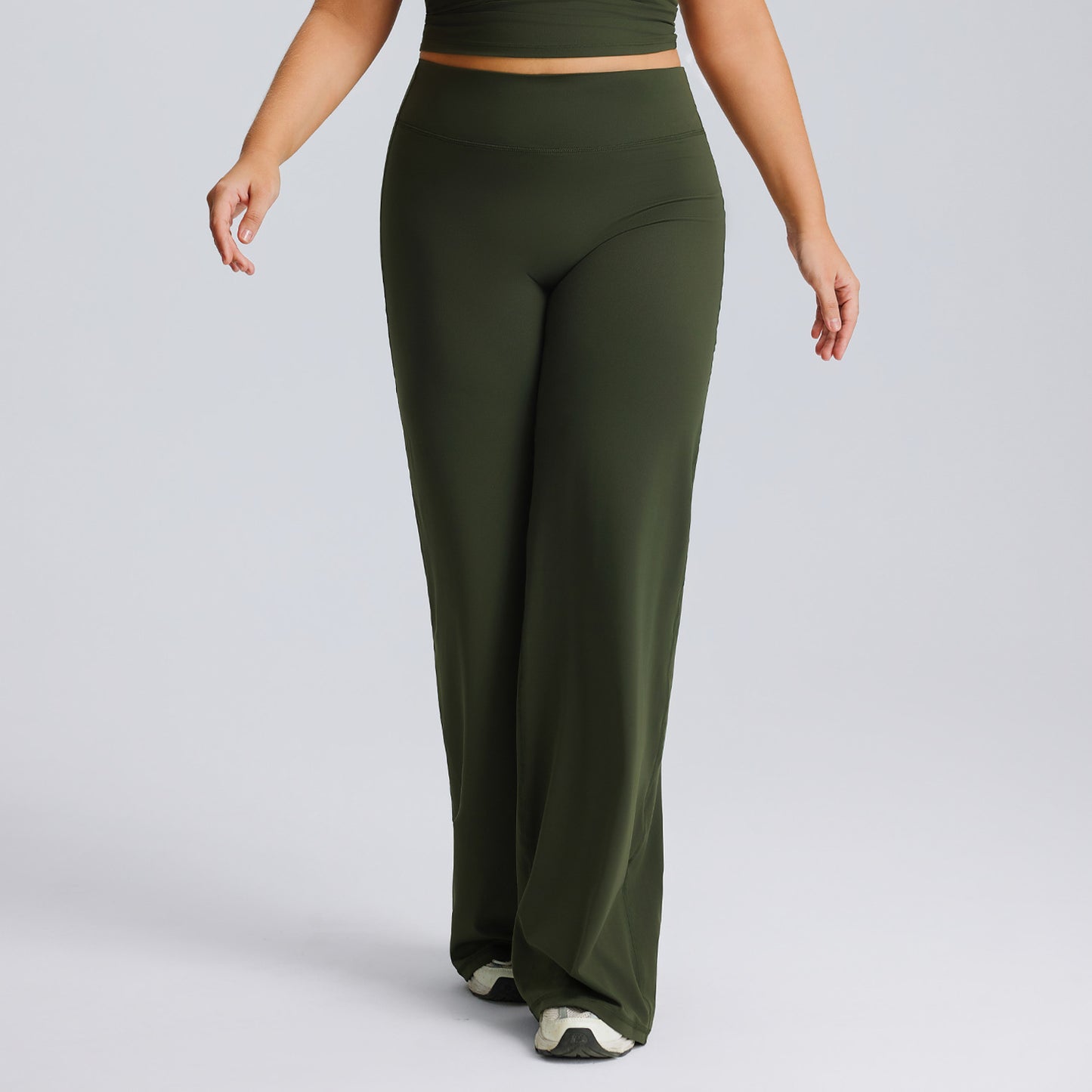 Plus-size Straight-leg Yoga Pants From Europe And The US