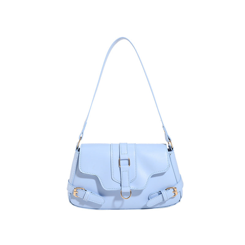 Pure Color Simple Shoulder Messenger Bag Fashion Casual