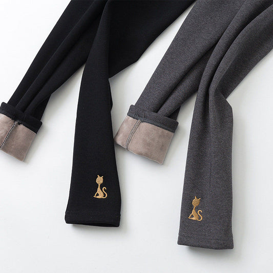 Slim-Fit High-Stretch Thermal Trousers With Small Feet