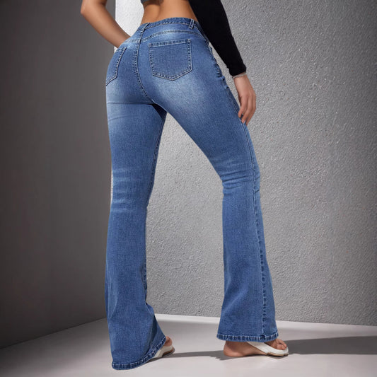 Jeans i stretchdenim til damer