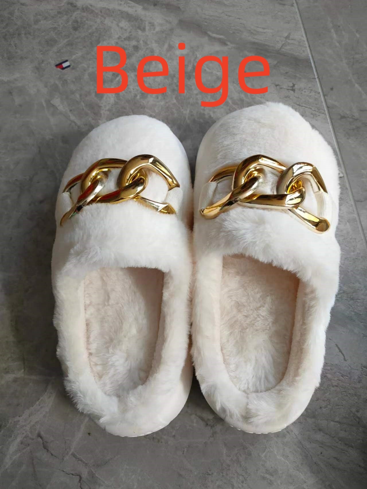 Bunny Hair Baotou Plush Warm Home Slippers